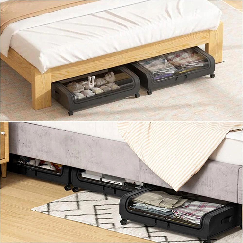 Bed container on wheels storage drawer 2x Brand no brand