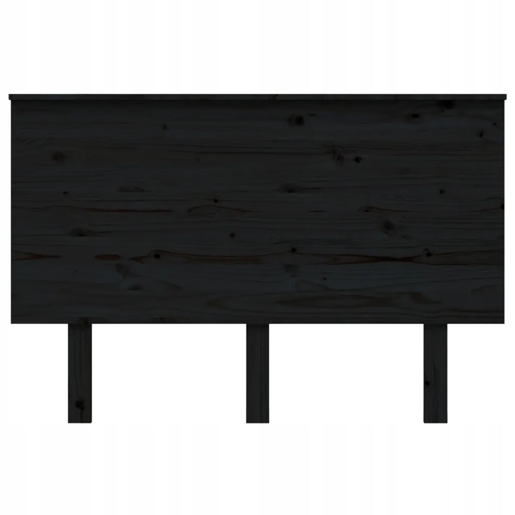 Bed headboard, black, 124x6x82,5 cm, solid pine wood Kind Other