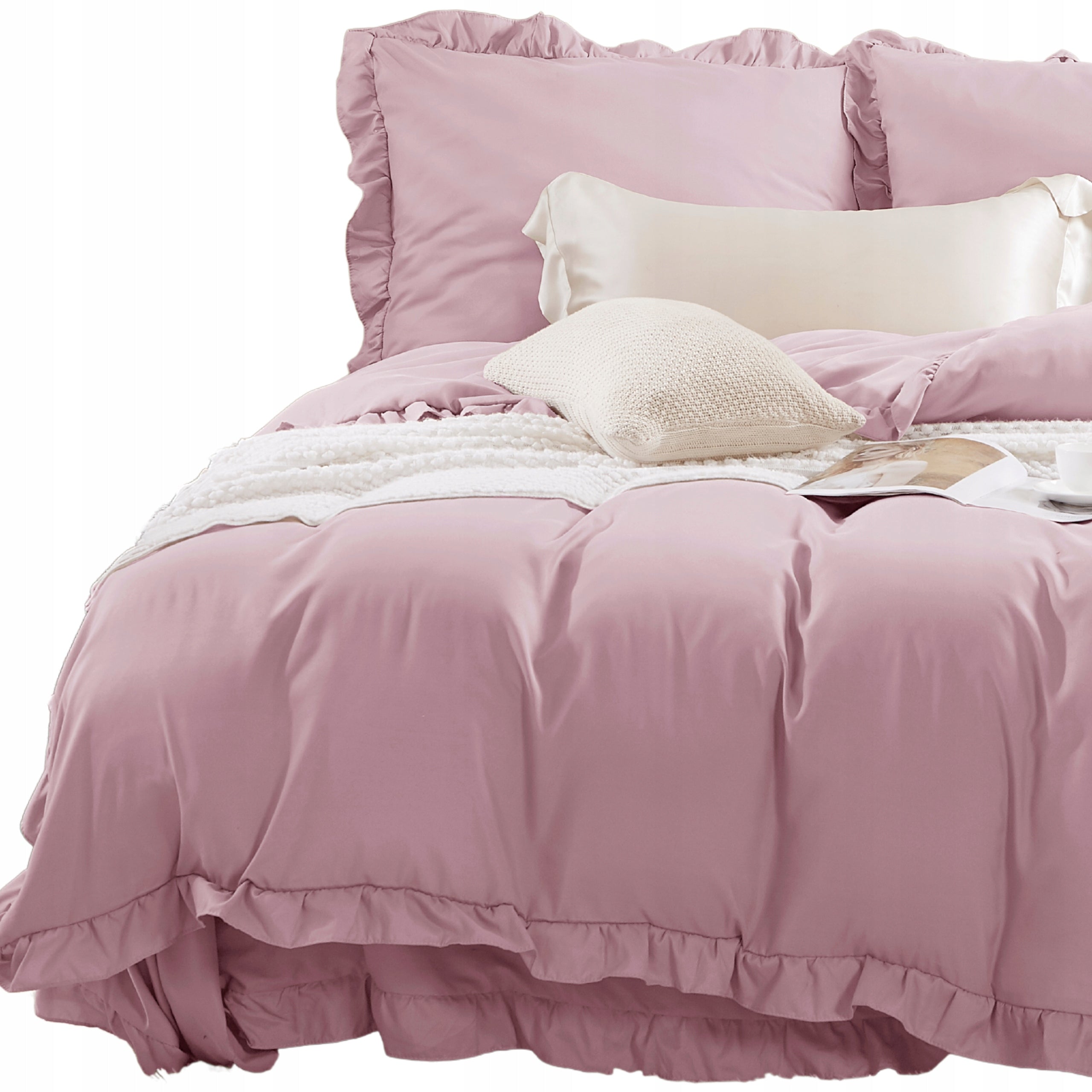 Bedding 140x200 Ruffy Powder with Falbanka Set