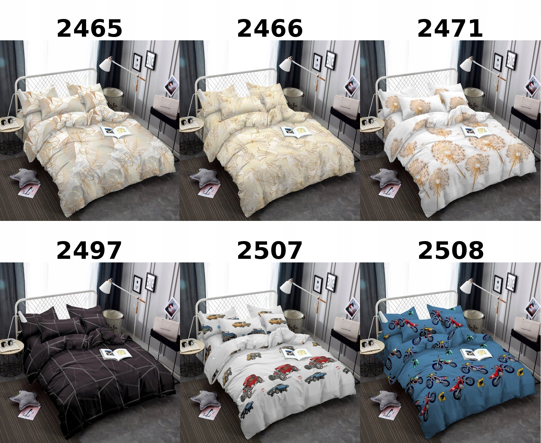 Bedding 140x200 Set 2-Piece 3D Children's Excavator Multiple Patterns Manufacturer code AML 140 2 3467