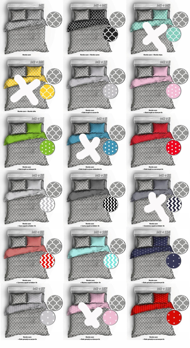Bedding 160X200 - Pattern MOROCCO - POLAND 100% COTTON Brand no brand
