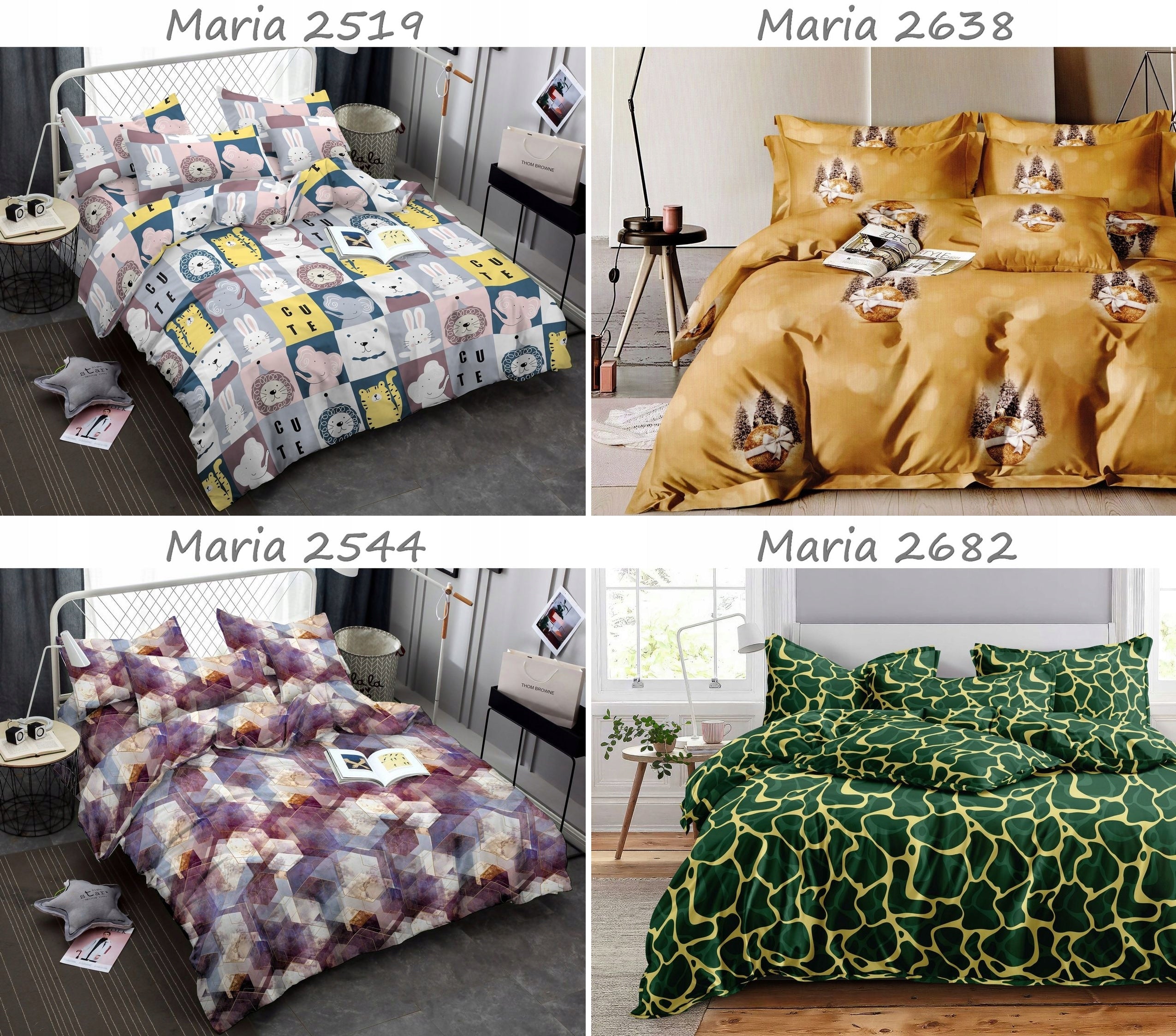 Bedding 160x200 + 2 pillowcases Cotton satin bedding set SELECTION Manufacturer code Pościel 160x200 na prezent