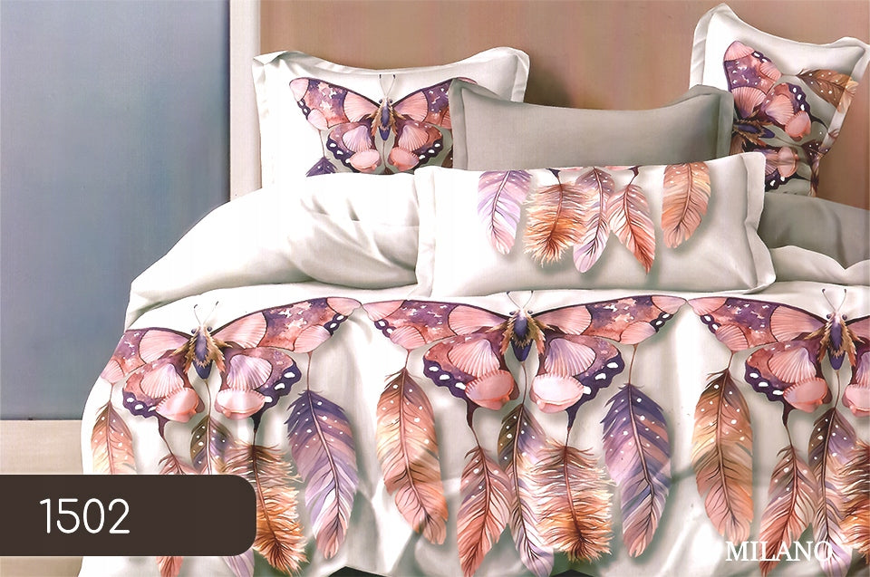 Bedding 160x200 satin cotton + 2 pillowcases set 5D lots of patterns Manufacturer code 5907059938429- Milano