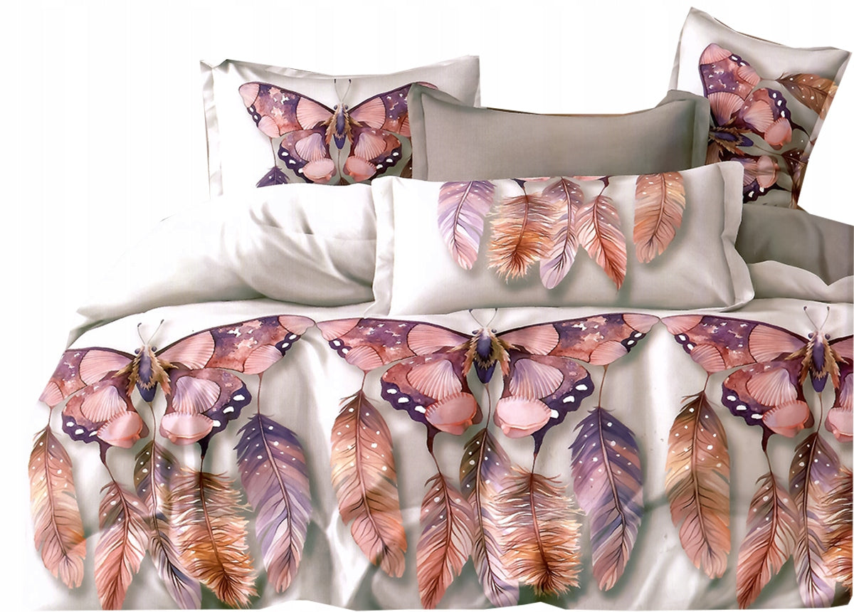 Bedding 160x200 satin cotton + 2 pillowcases set 5D lots of patterns