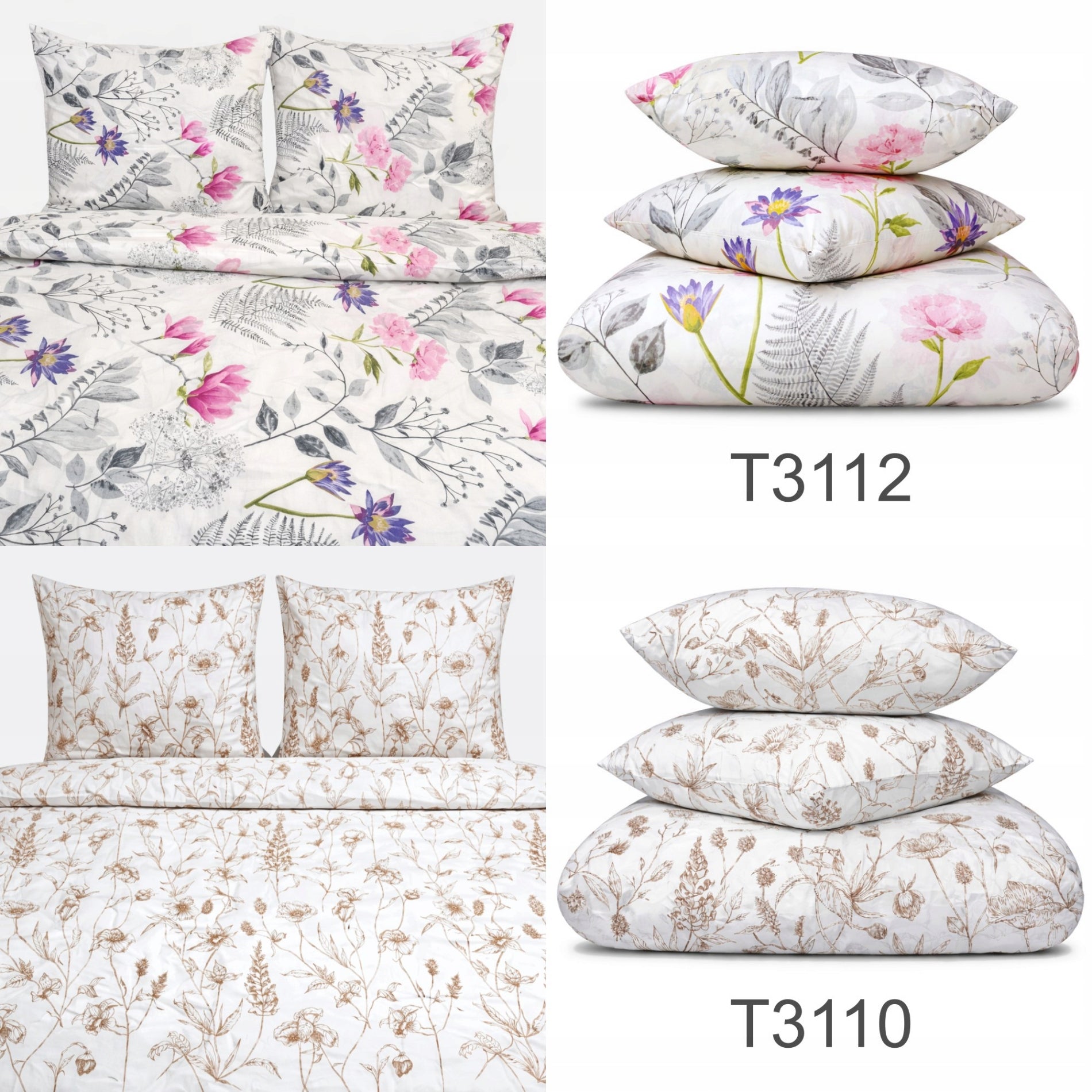Bedding 180x200 cotton 2x 70x80 cotton zipper set Poland patterns Packaging status original