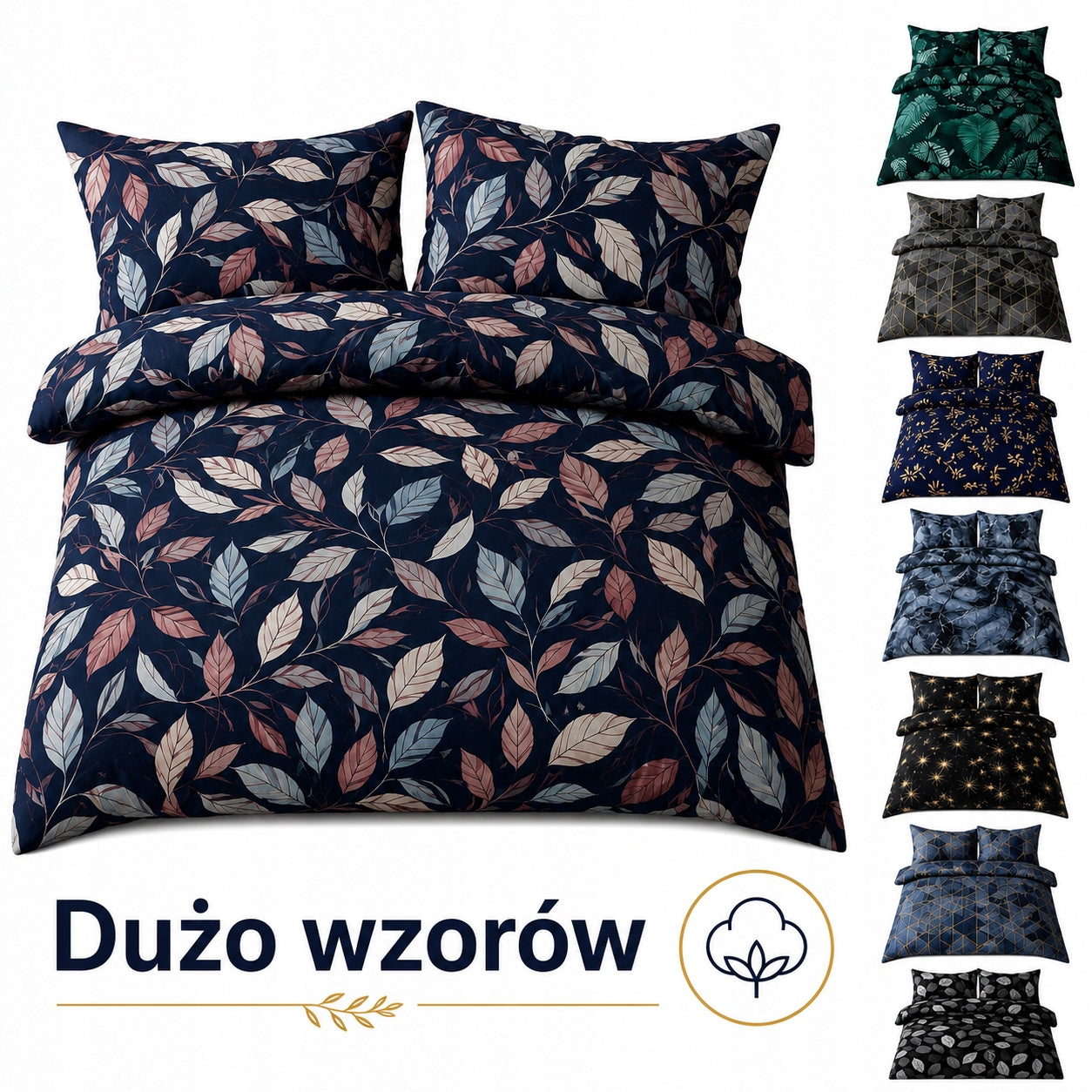 Bedding 200x200 cm + 2 Pillowcases For ANY Dimension Lots of Patterns 40 50 60 70 8