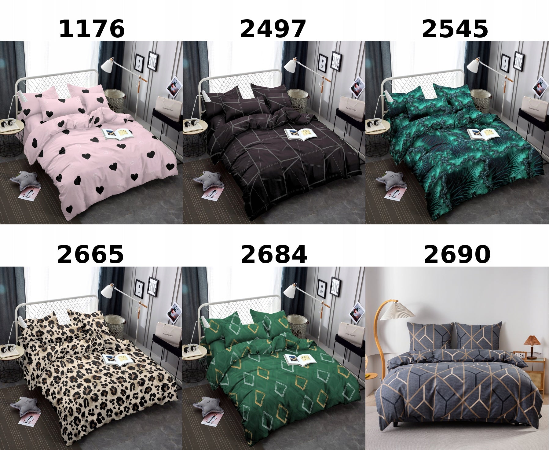 Bedding 200x220 + 2 Pillowcases Bedding Set Marble Green 3D Classic Packaging status original