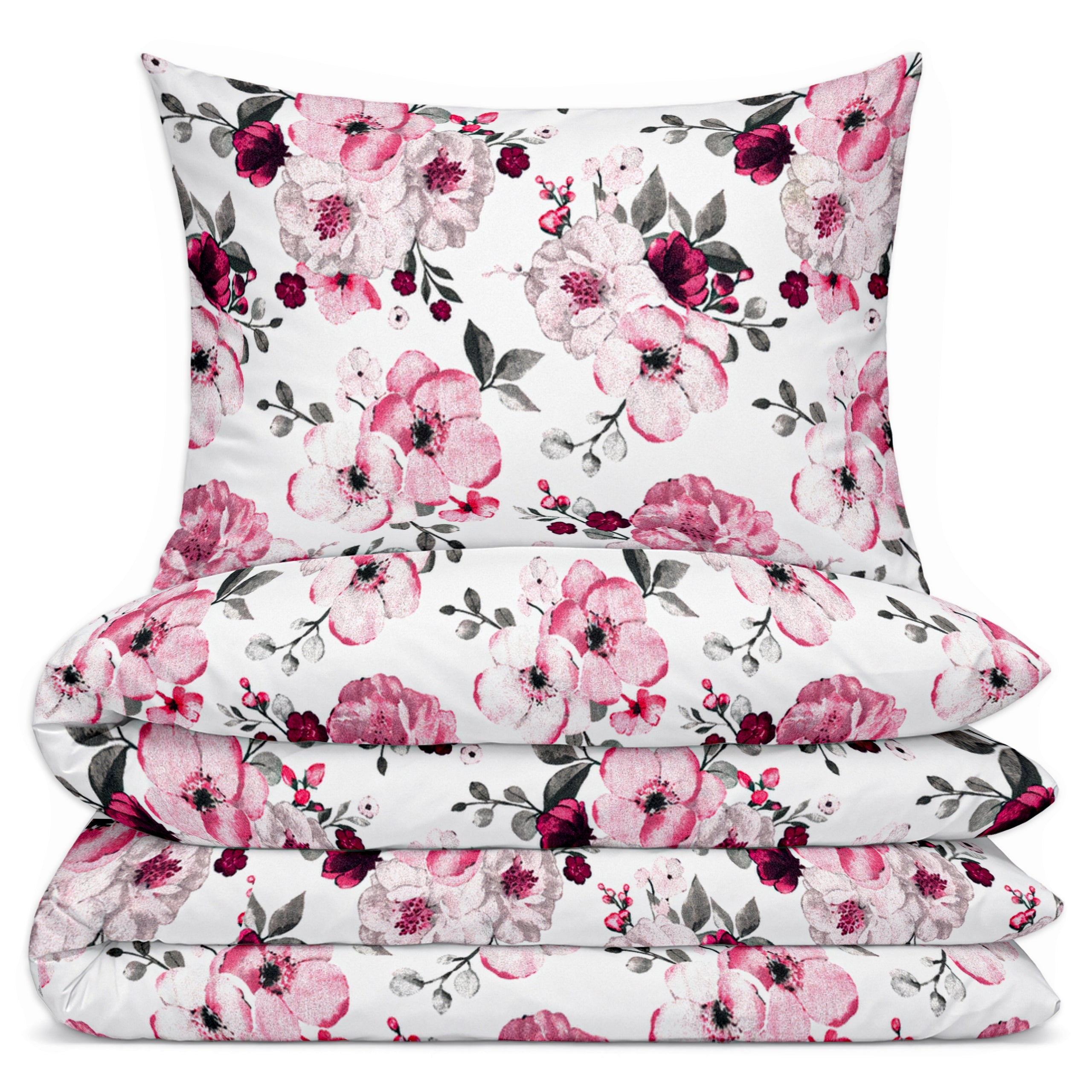 Bedding 200x220 Cotton 100% Cotton set of 2 pillowcases 70x80 Flowers