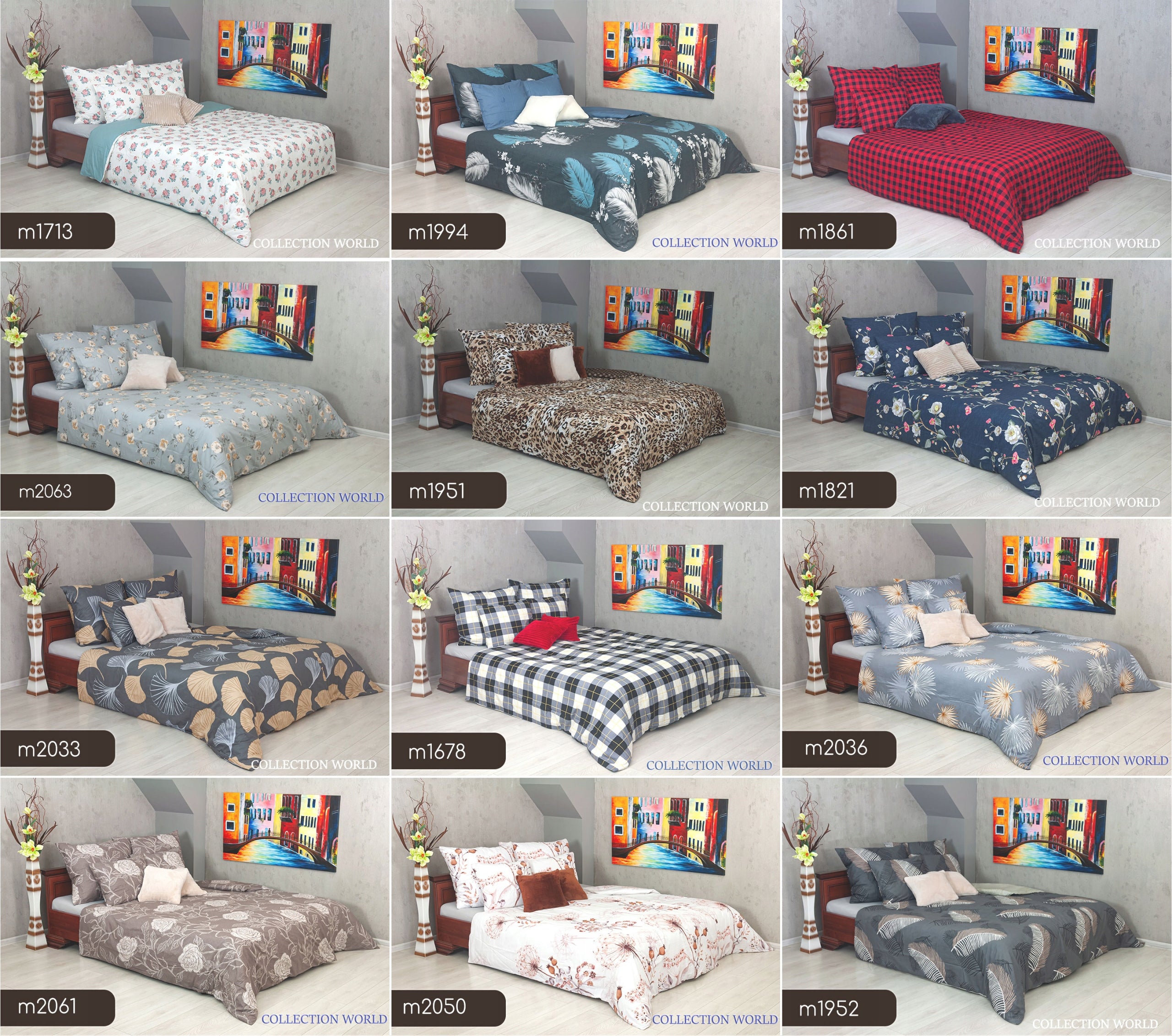 Bedding Collection World 160x200 Cotton Satin freebie Elway pillowcases Manufacturer code 0