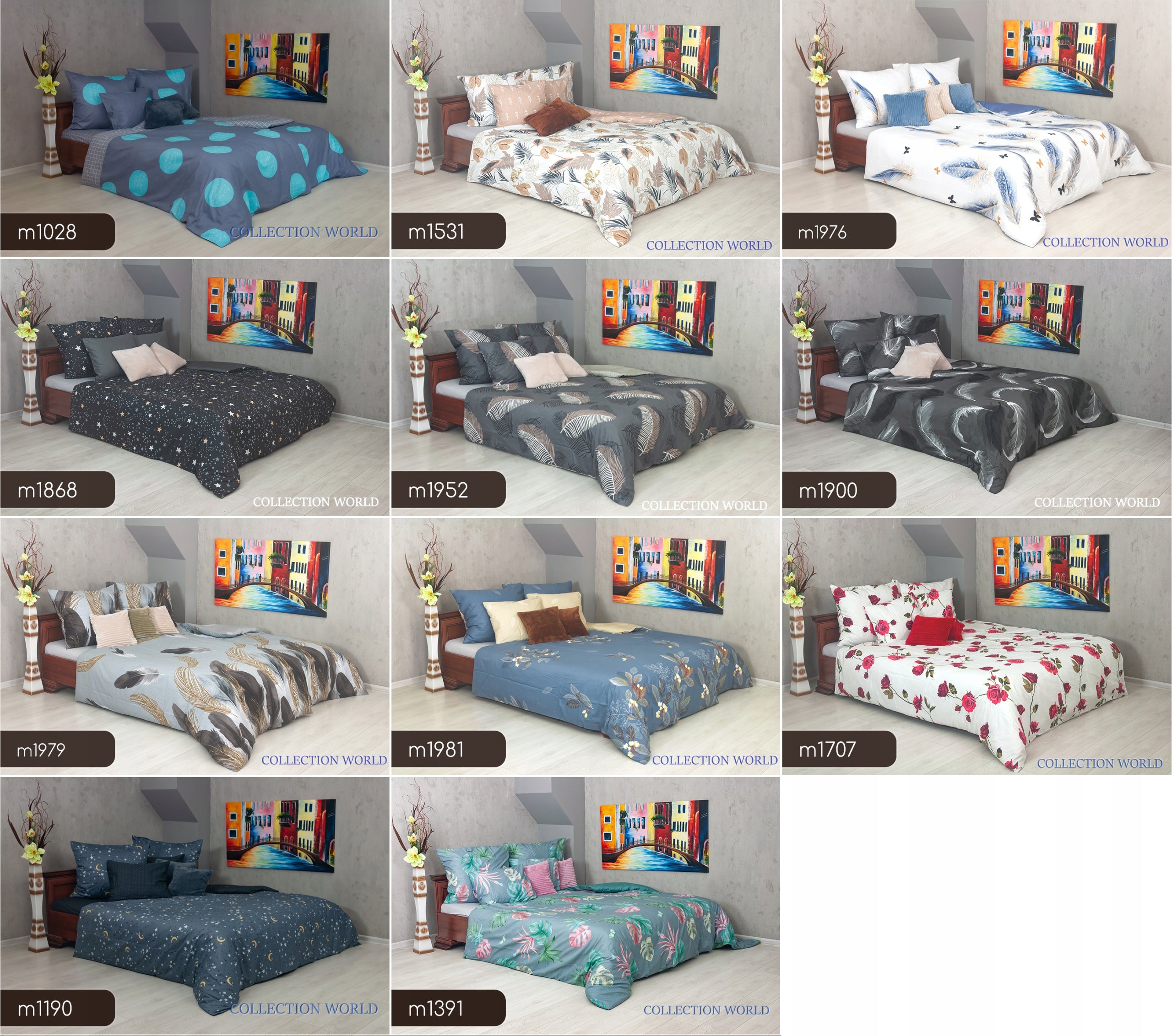 Bedding Collection World 180x200 Cotton Satin NEW DESIGNS Comforter cover width 180 cm