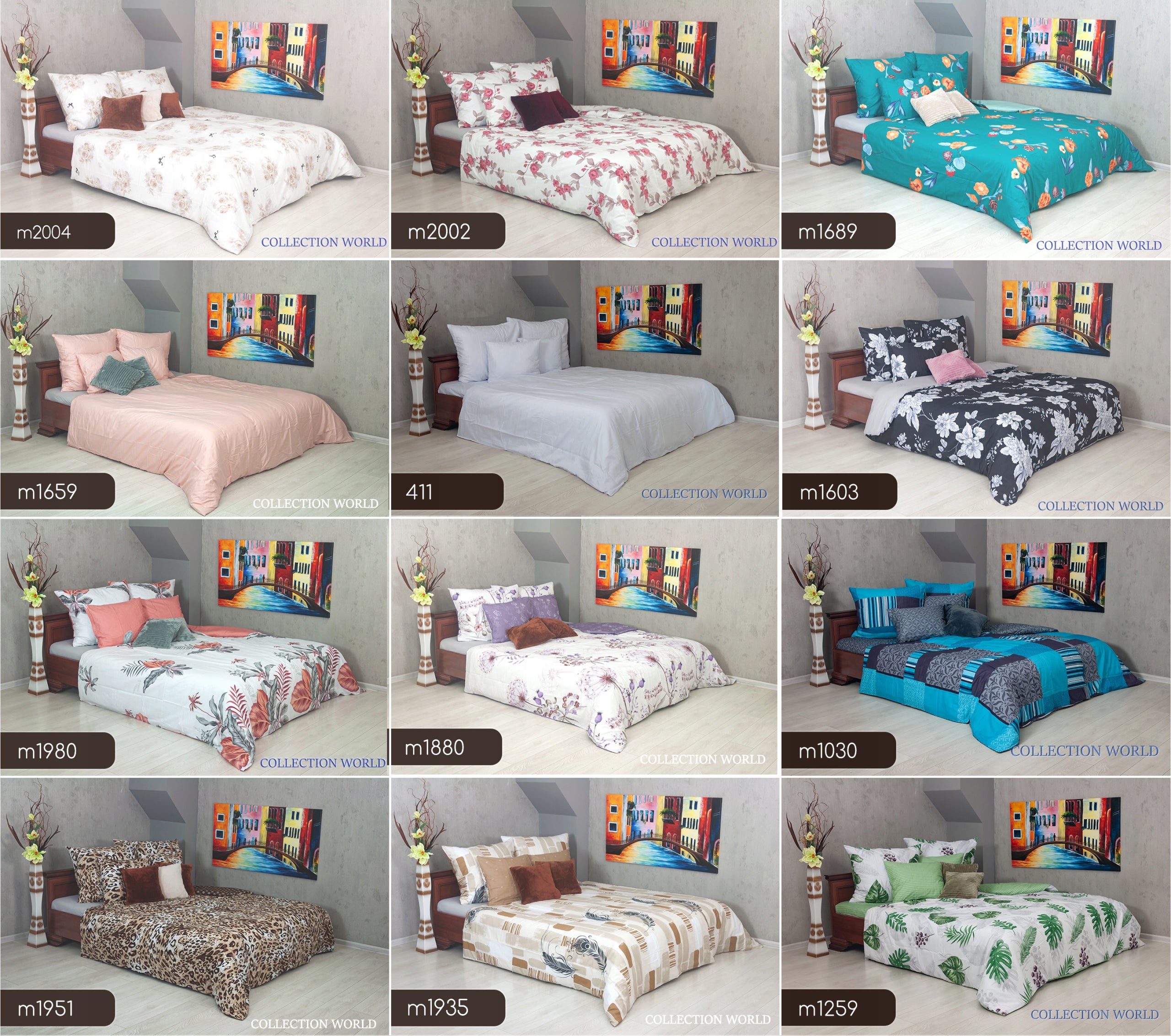 Bedding Collection World 180x200 Cotton Satin NEW DESIGNS Manufacturer code 6275
