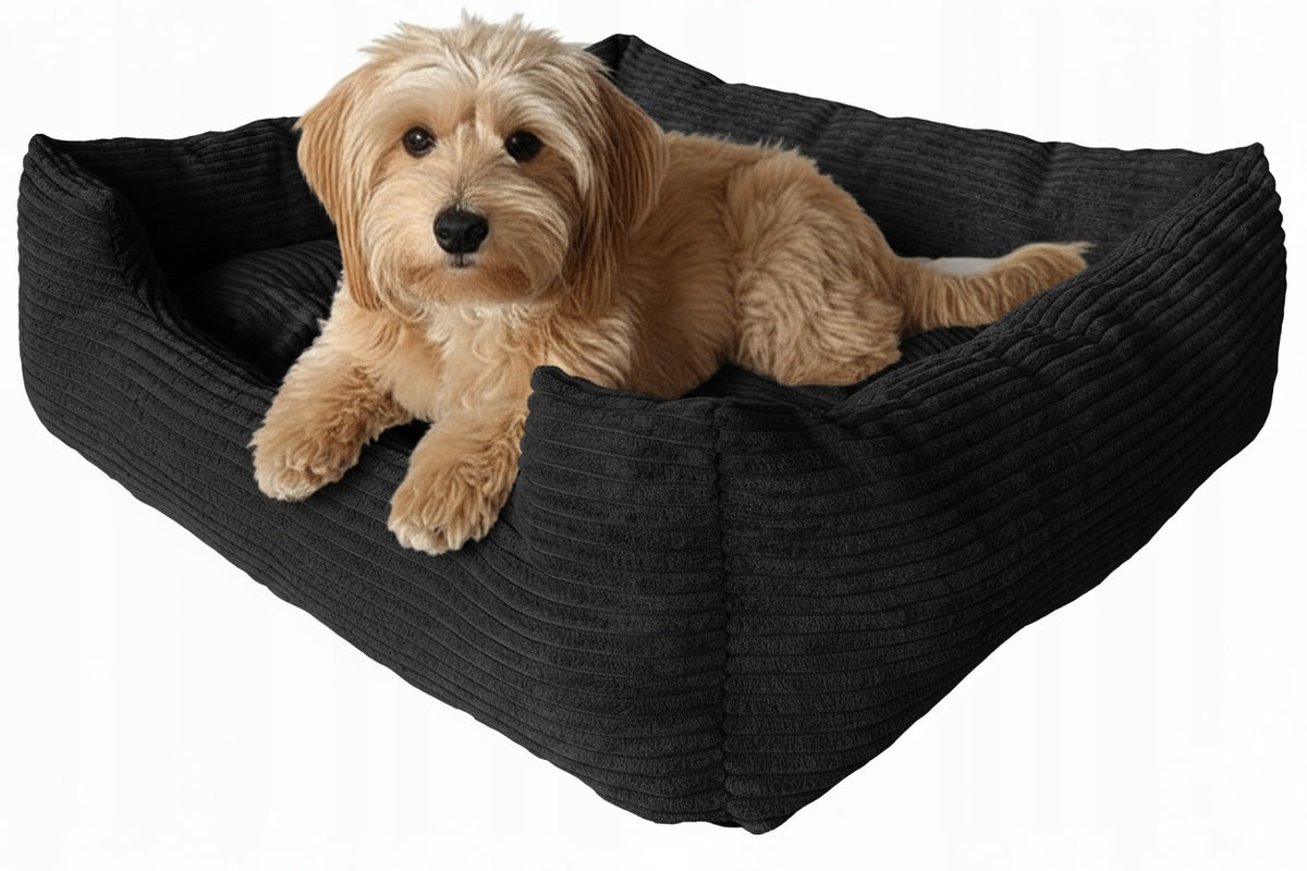 Bedding Cushion SOFT PLUSH 75x65cm AXS BLACK corduroy