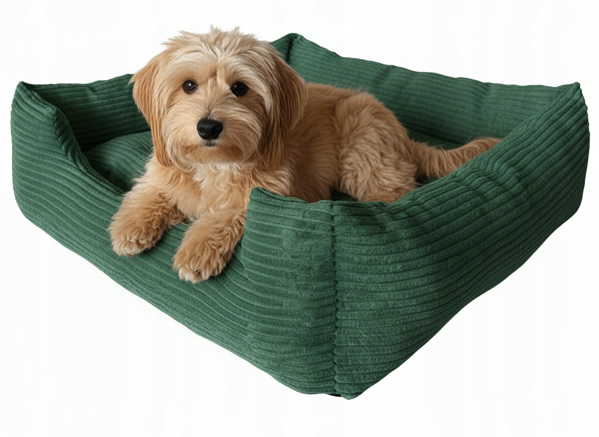 Bedding Cushion SOFT PLUSH 75x65cm AXS green corduroy