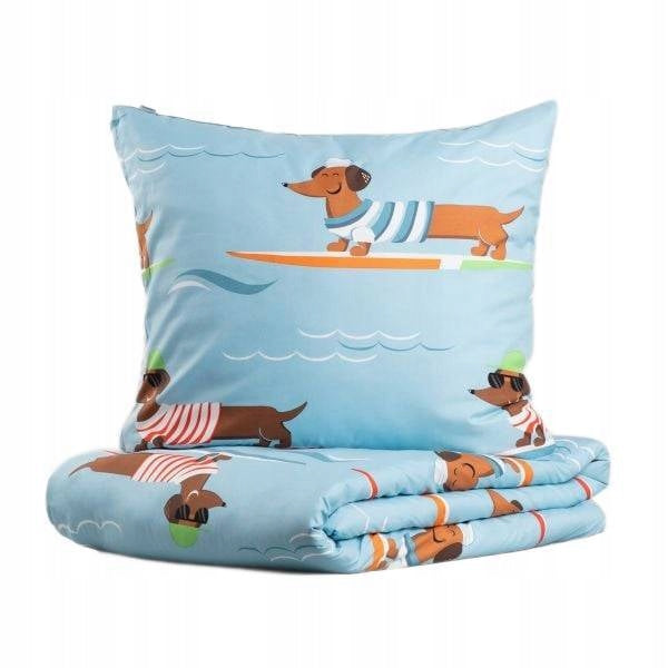 Bedding LONGO microfiber in dachshunds 160x200 + 2*70x80 cm HOMLA