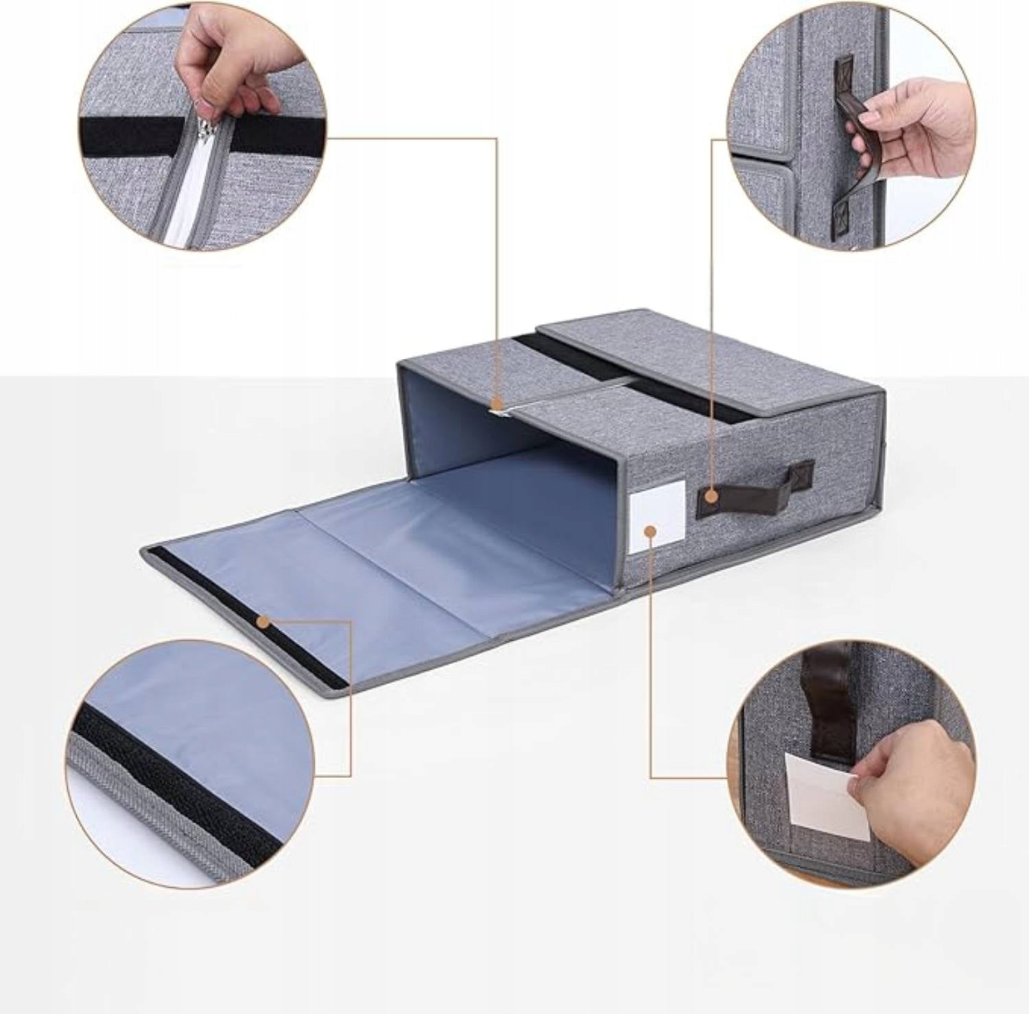 Bedding Organizer Sheets Drawers Closet Box CLOSED 32x38x12
