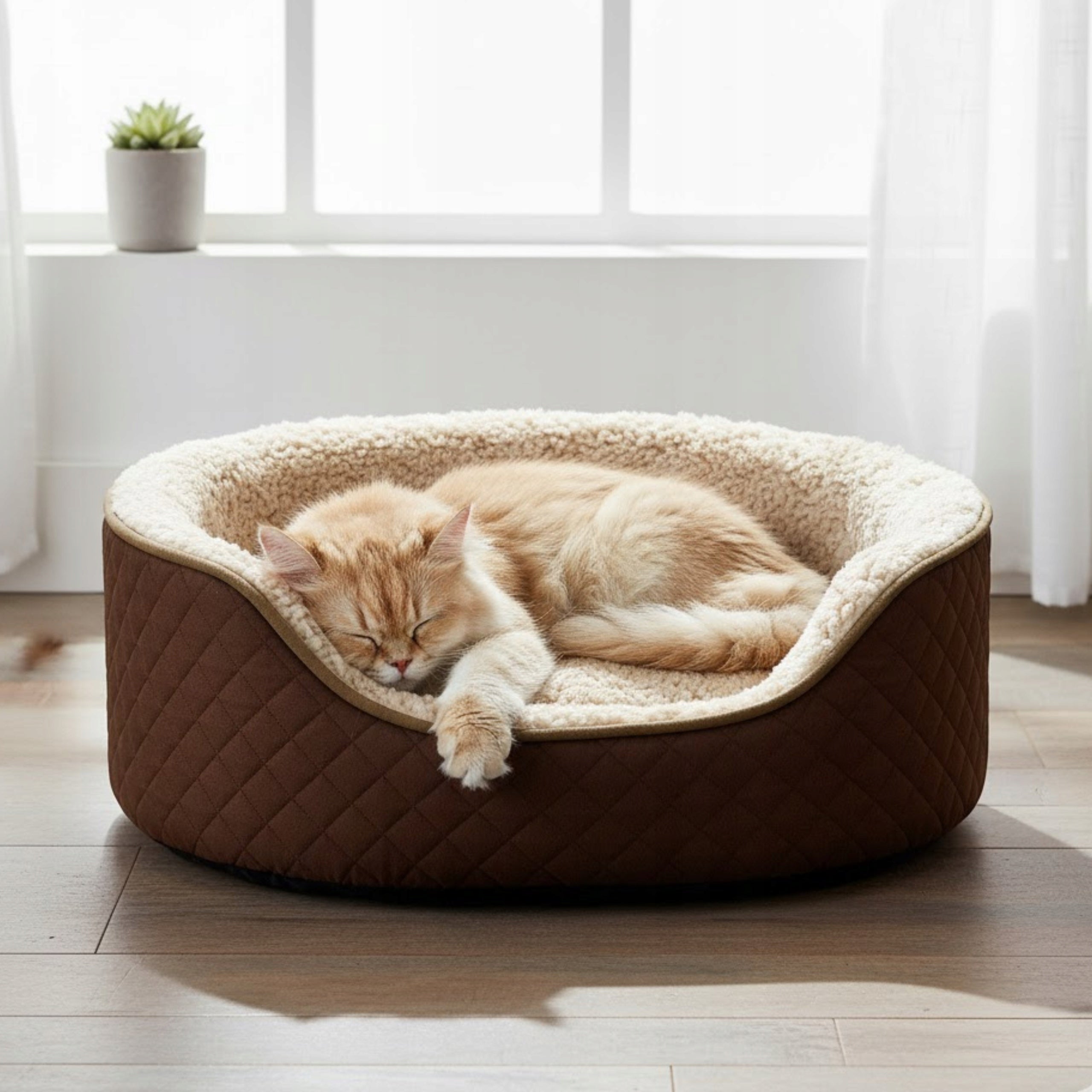 Bedding Playpen soft fluffy for cat dog S 53x47cm Brand ToolsMed