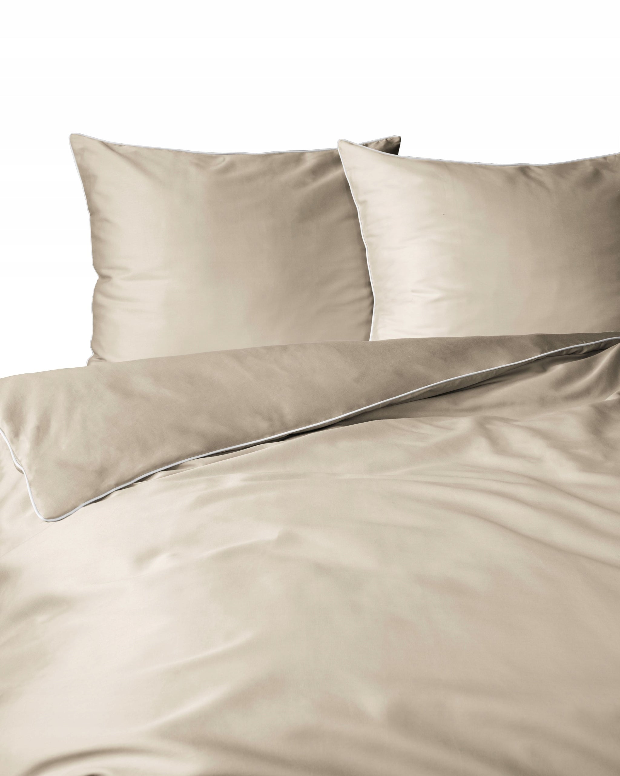 Bedding SMOOTH MACOSATIN quilt 220cmx200cm +2xcushion 70cmx80cm SAND Packaging status original