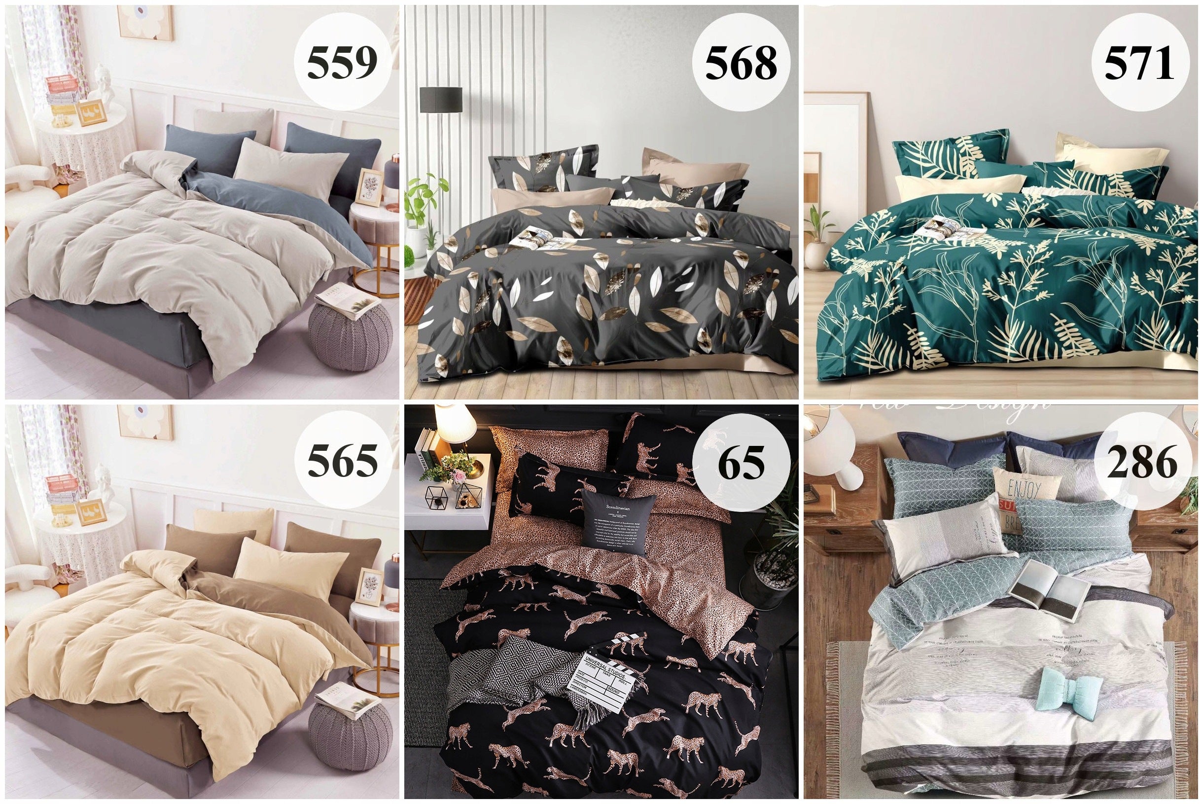 Bedding Set 200x220 + 2Covers 70x80 Double Sided For Gift New Designs Packaging status original