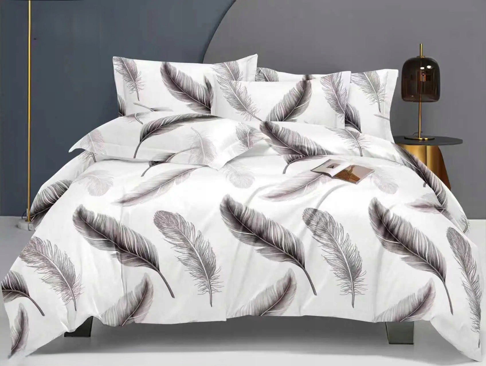 Bedding Set 200x220cm + 2 Pillowcases 70x80 Satin Cotton Various Designs Packaging status original