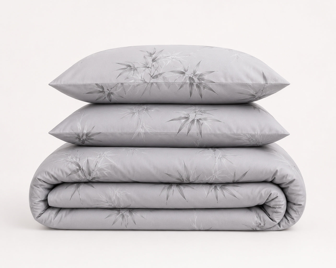 Bedding set 100% cotton Mengtianzi B-16710 grey flowers 200x220 3el Packaging status original