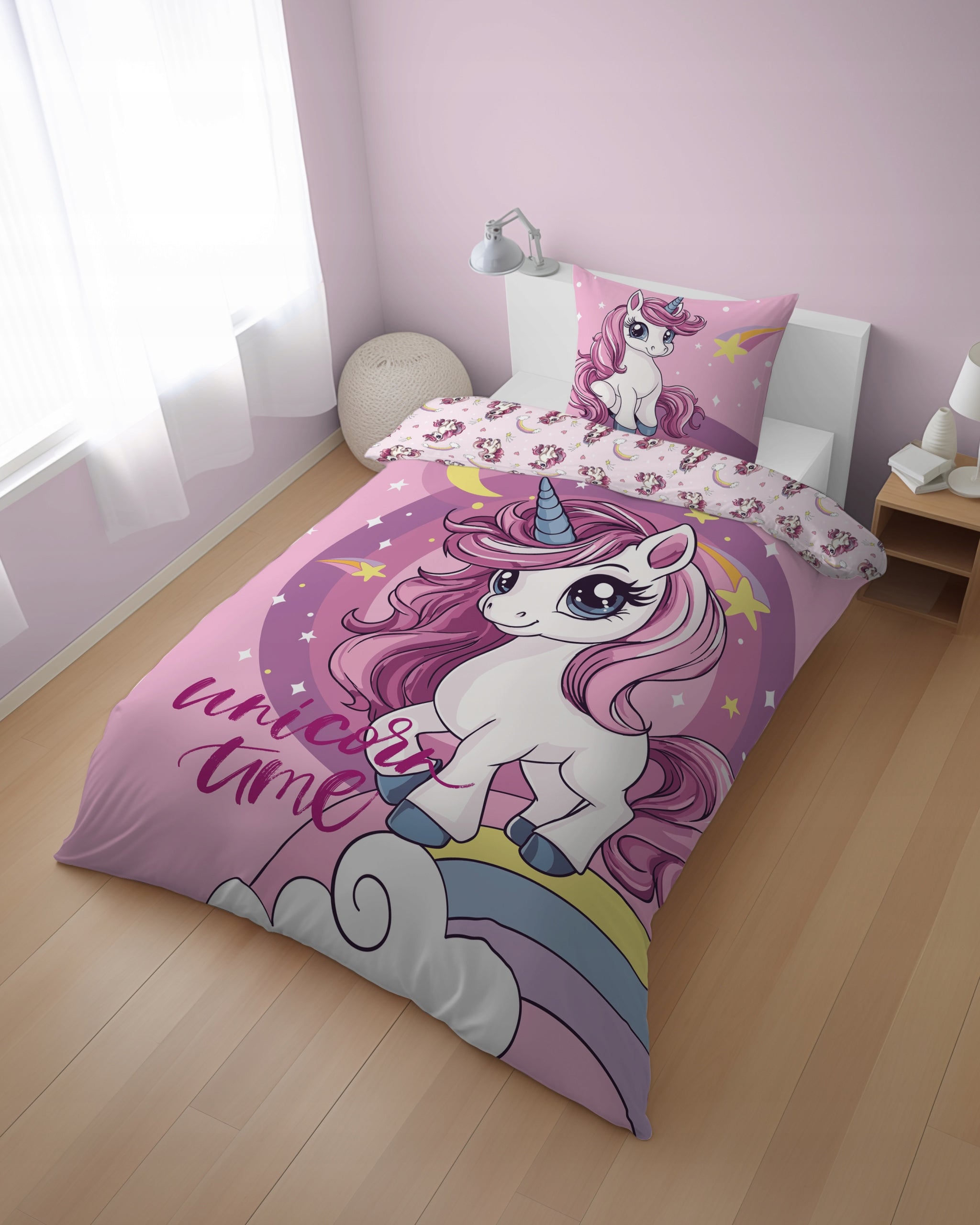 Bedding set Cotton 140x200 Unicorn, girl, gift Brand Detexpol