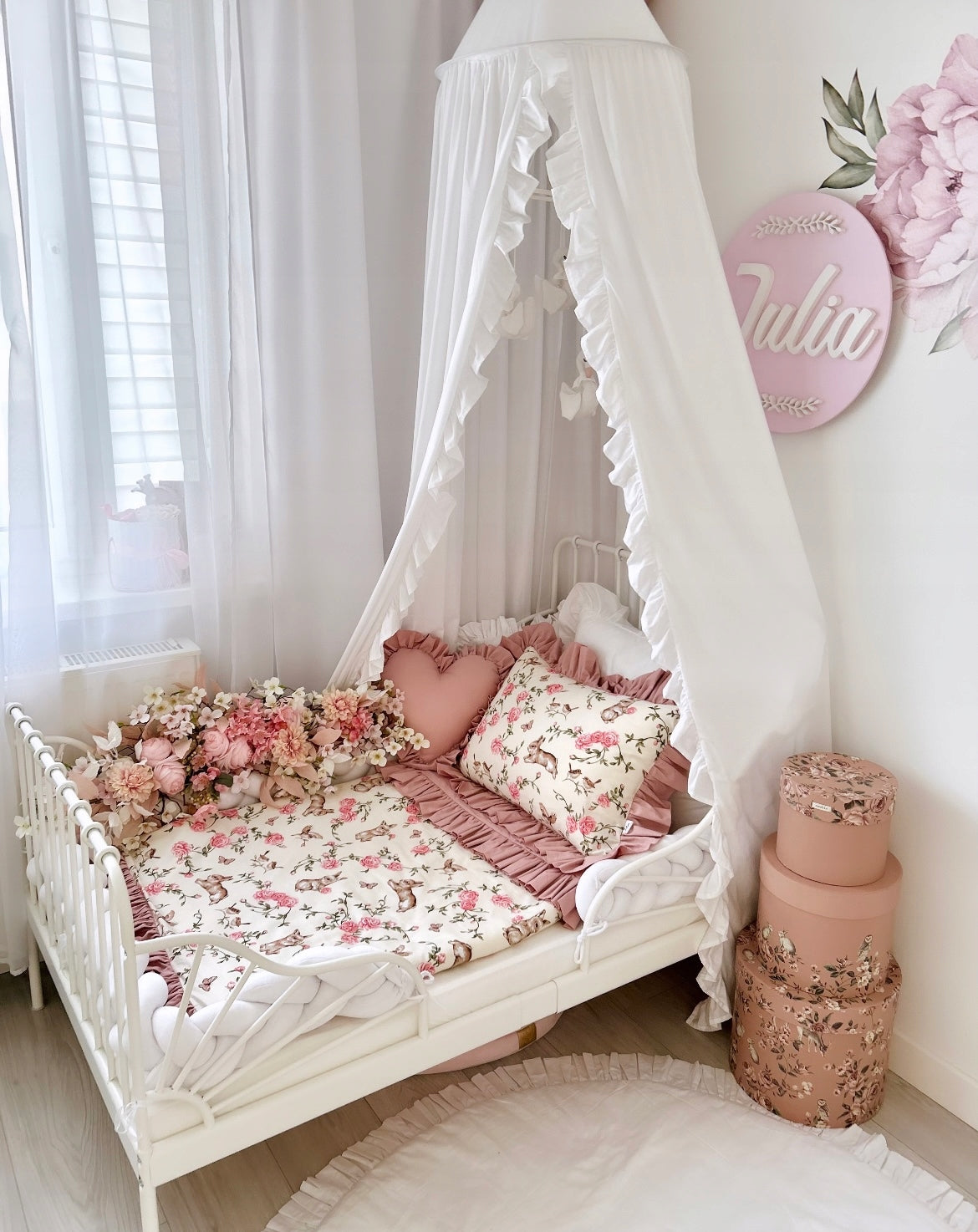Bedding set with frill 160x200/2x 70x80 cotton Brand no brand