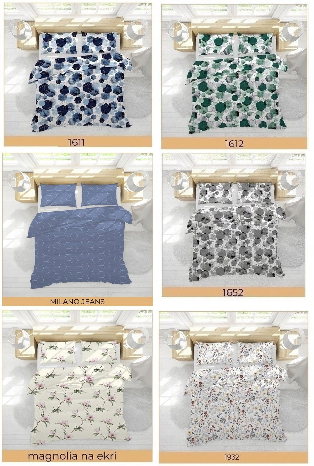 Bedding with Bark 160x200 + 2x70x80 Cotton 100% Bielawa Polish Product - WZO Packaging status original