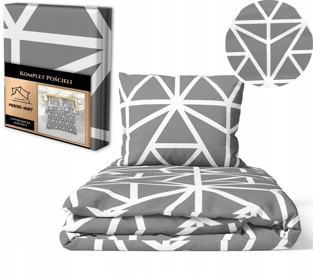 Bedding with bark 160x200cm + 70x80cm THICK Poland BARK 100% Cotton with buttons