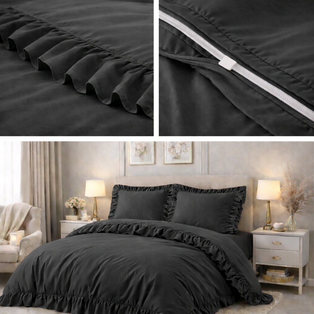 Bedding with frill 200x220 +2 pillowcases PREMIUM bedding set cozy Manufacturer code POS-220X200-FFB-2589