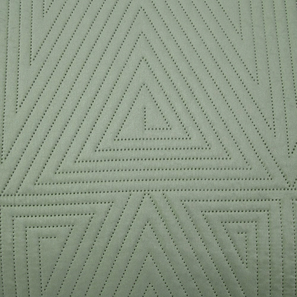 Bedspread 140x200 Trio sage geometric Packaging status original