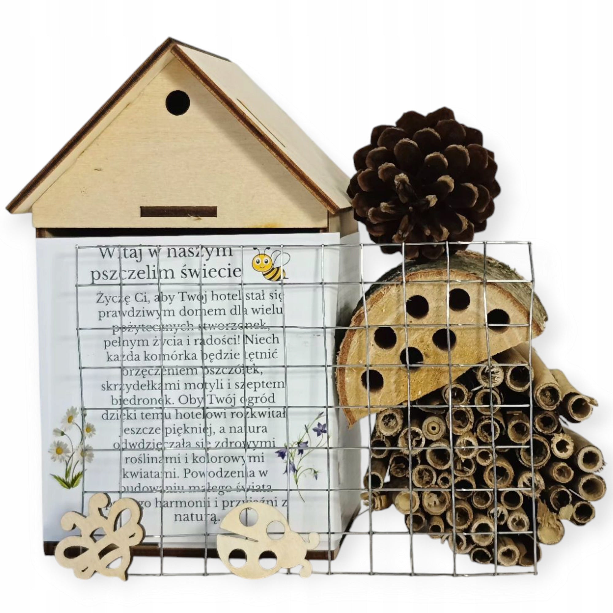 Bee house Do it yourself DIY workshops training school activities event Manufacturer code Domek Gratis