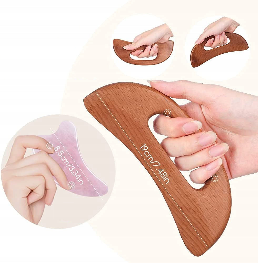 Beech Wood Gua Sha Tools for Soft Tissue Massage Scraping Manufacturer code CA571D3