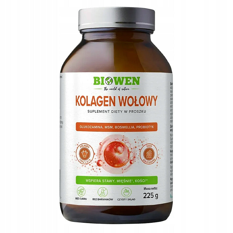 Beef COLLAGEN I II III BIOWEN 225 g powder prebiotic boswelli probiotic