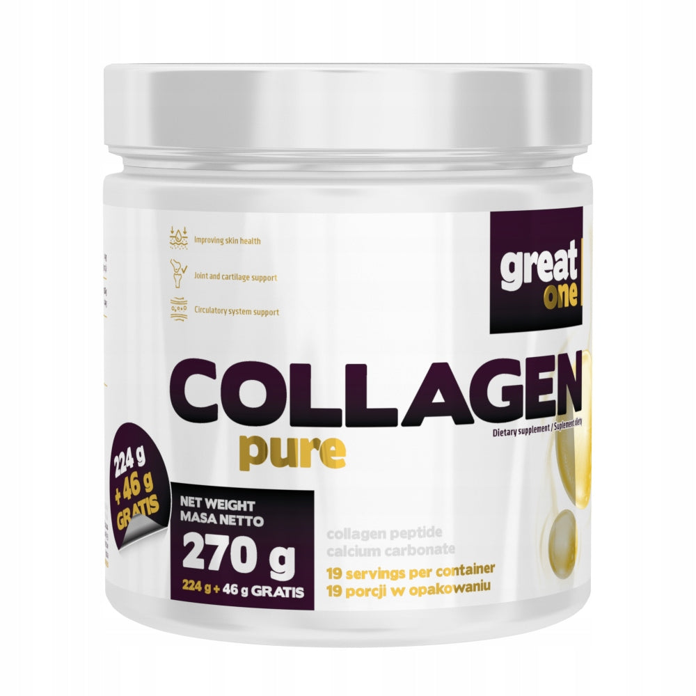 Beef Collagen Pure 270g Great One with added calcium carbonate