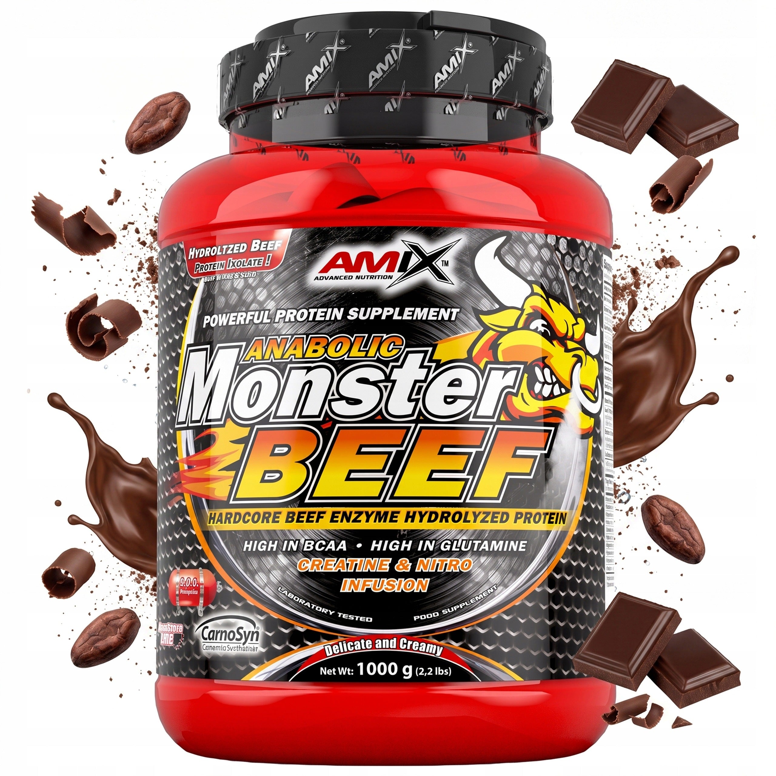 Beef protein hydrolyzate 90 percent 1 kg chocolate without lactose sugar BCAA