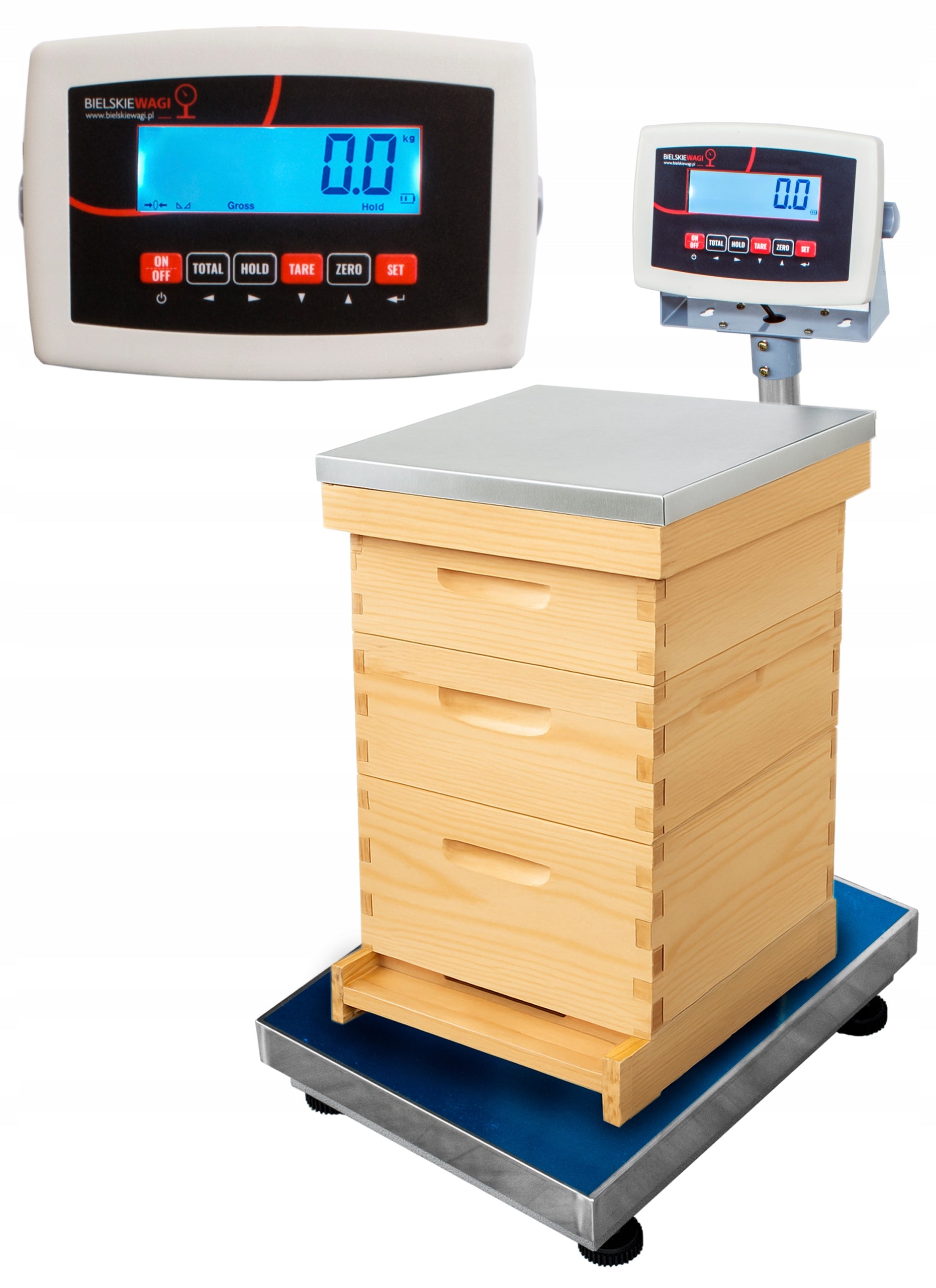 Beekeeping platform scale apiary 150 kg under ul 50x40 cm for apiary