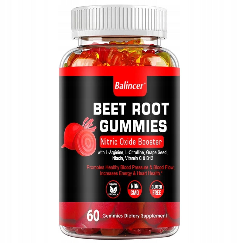 Beet gummies – nitric oxide booster – support normal blood pressure