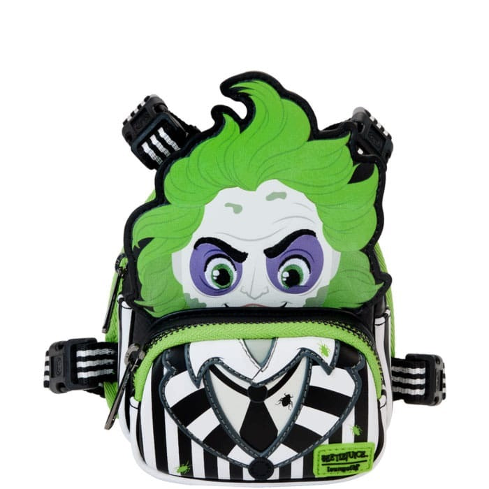 Beetlejuice Dog Harness Mini Backpack