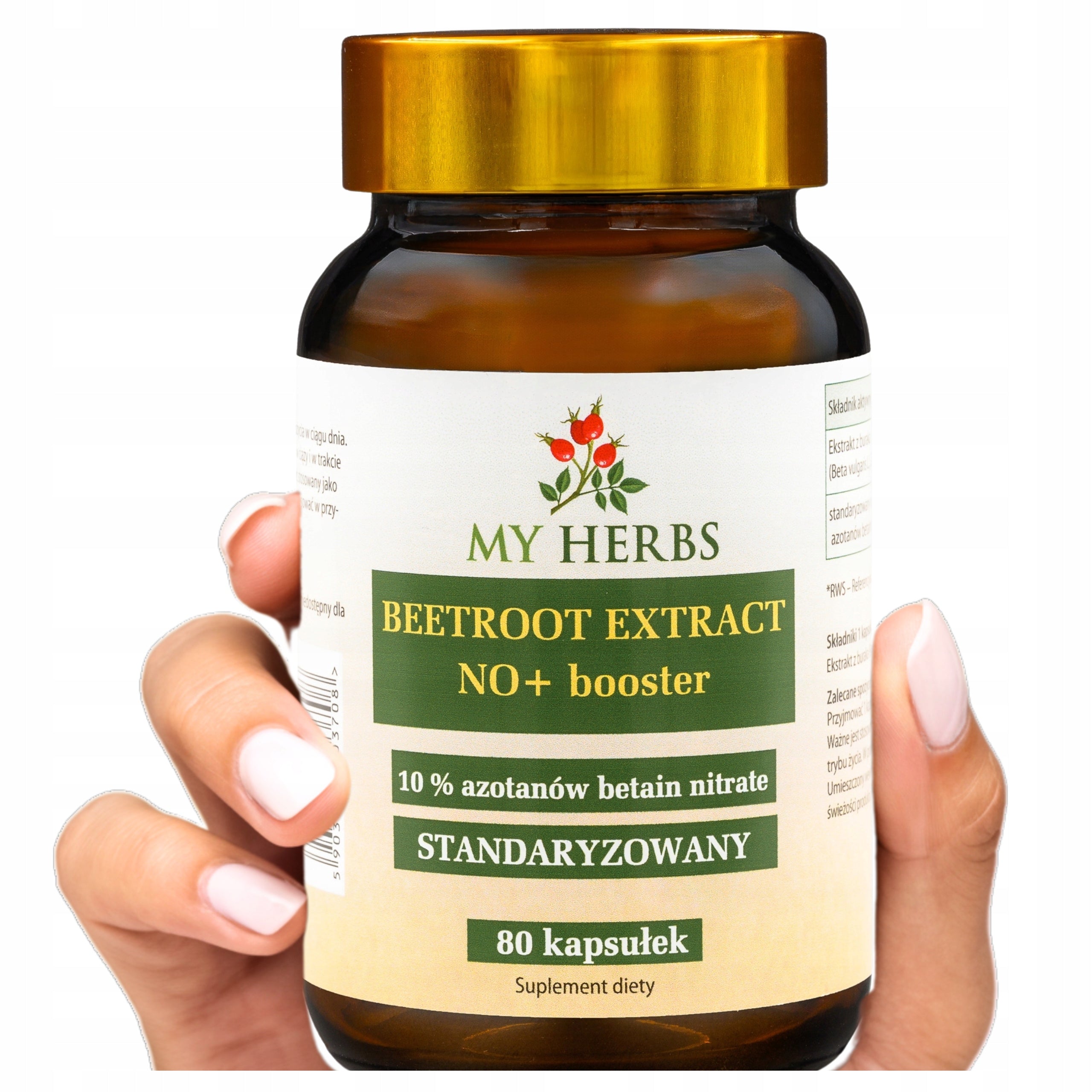 Beetroot Extract Beet Standardized 10% Nitrate Betain Nitrate 80 kaps.