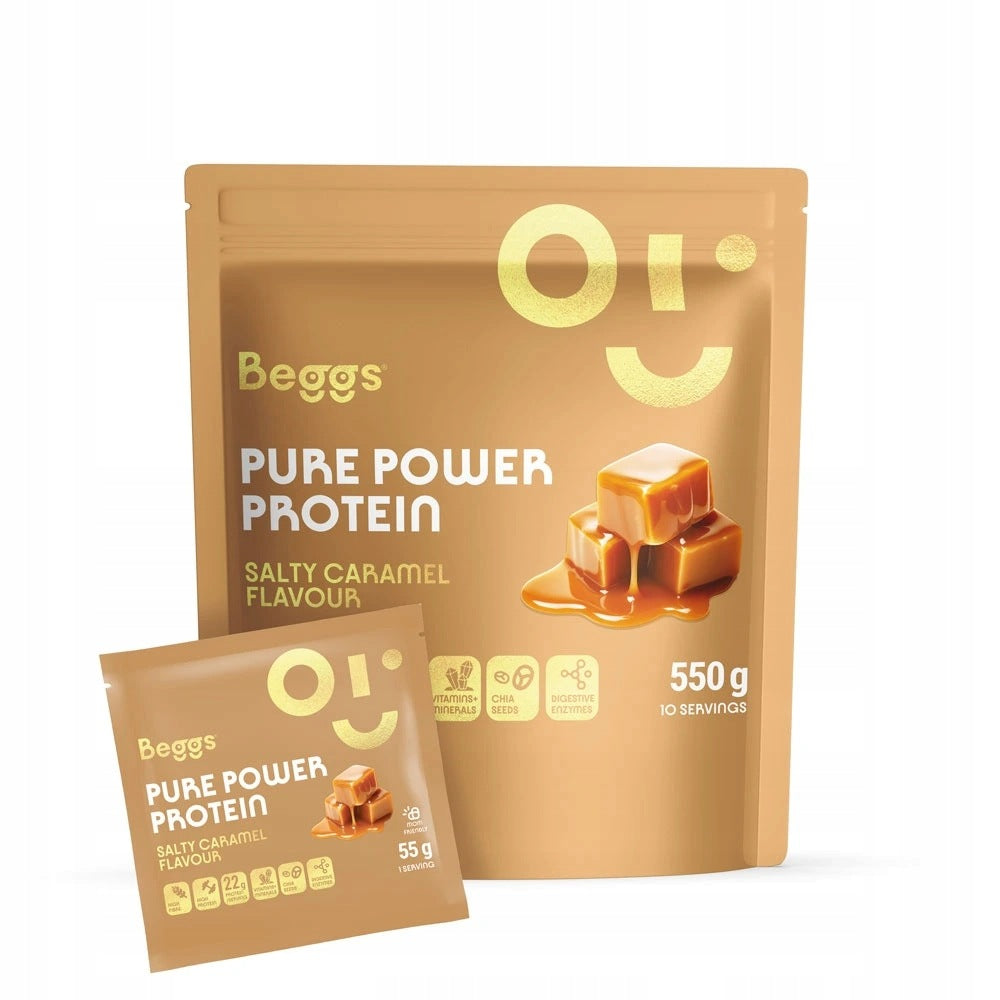 Beggs Pure Power Protein Salty Caramel 550g Expiration date at least 1 month from the date of purchase