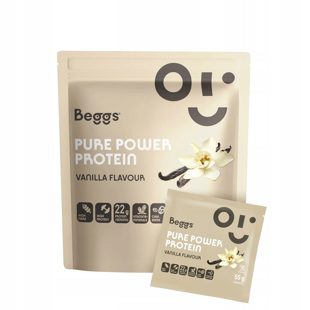 Beggs Pure Power Protein Vanilla 550g Expiration date at least 1 month from the date of purchase