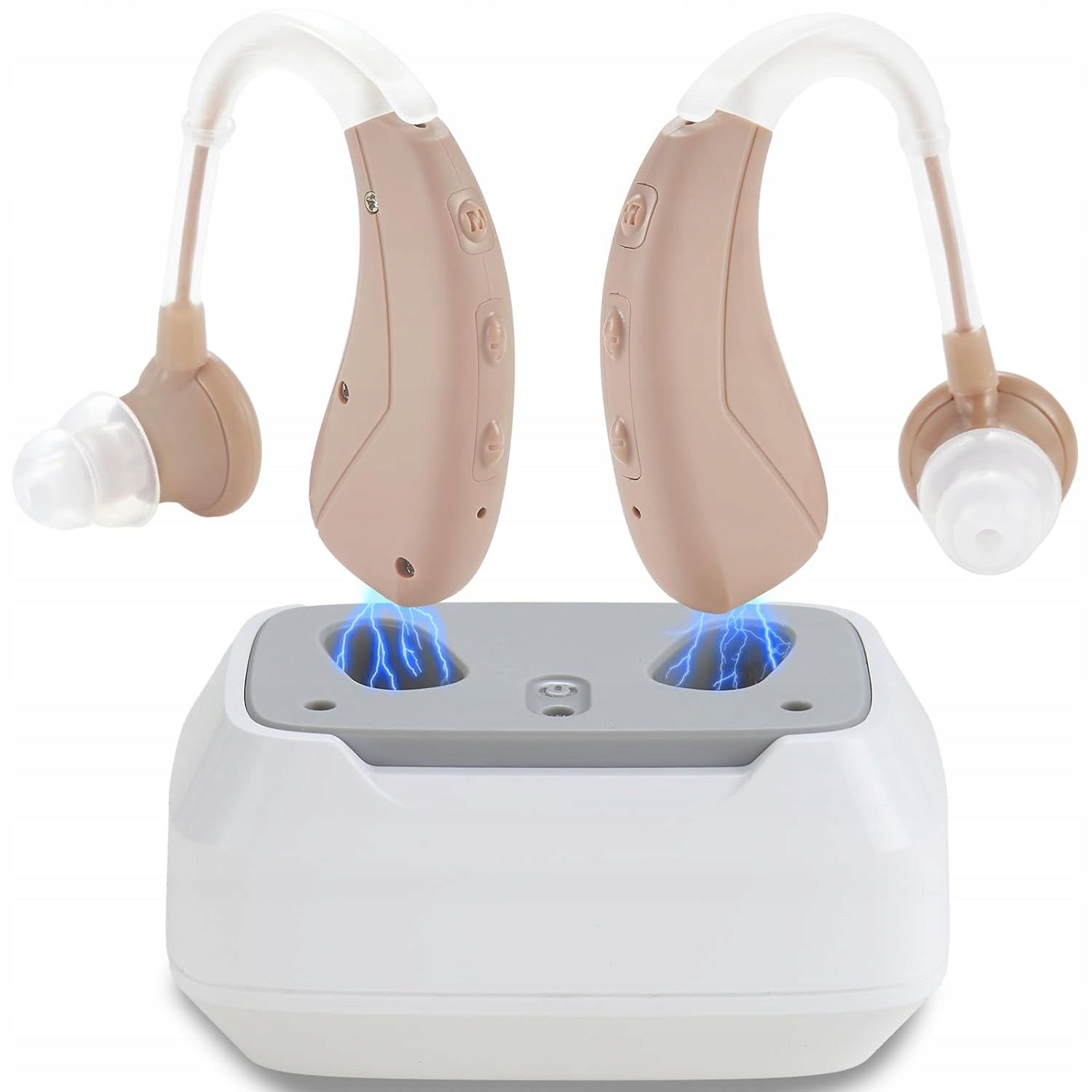 Behind-the-ear digital rechargeable hearing aid WEIYII VHP-1030 modes adjustment