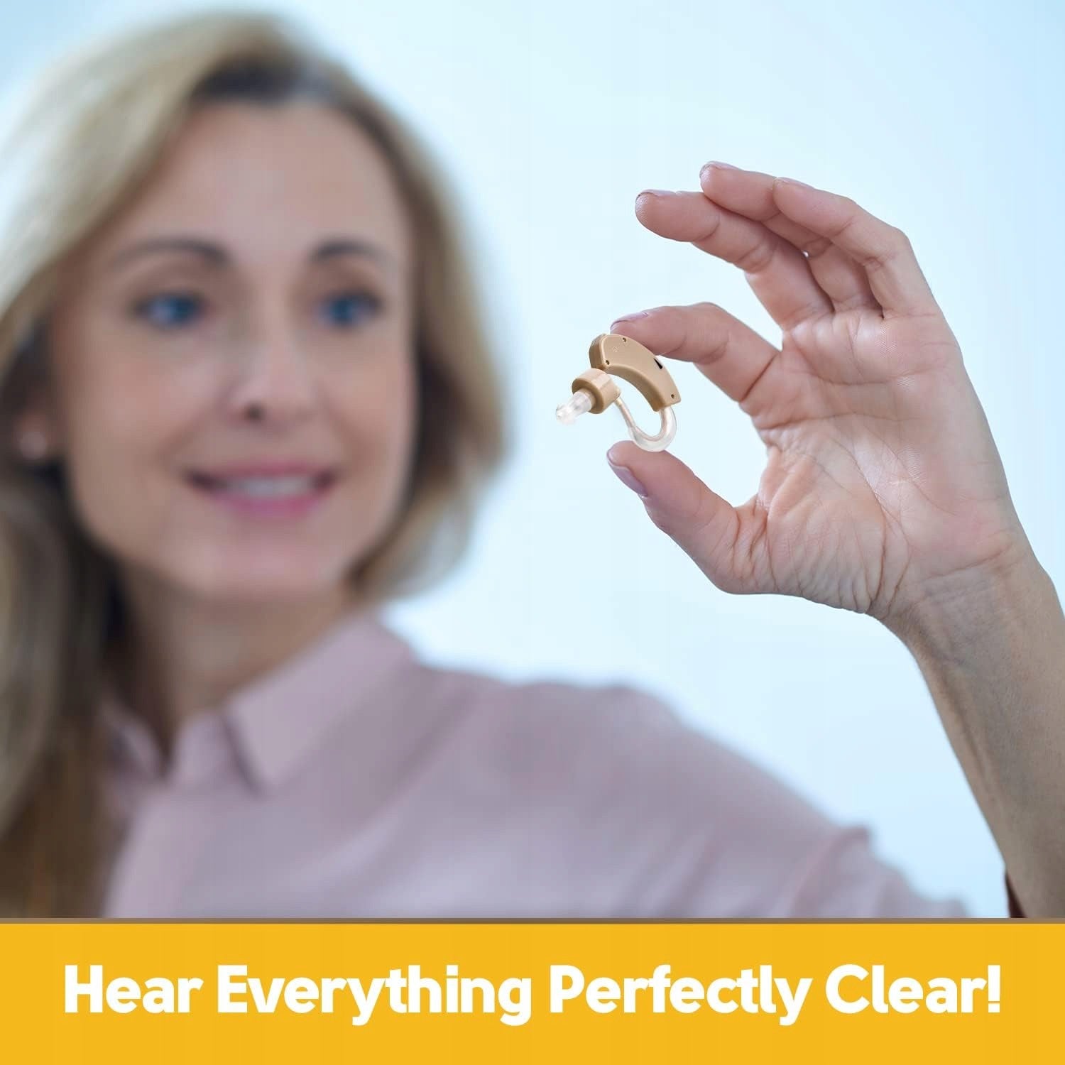 Behind-the-ear sound amplifier Medca BTE MC-113-2 hearing aid 2pcs beige Medical device yes