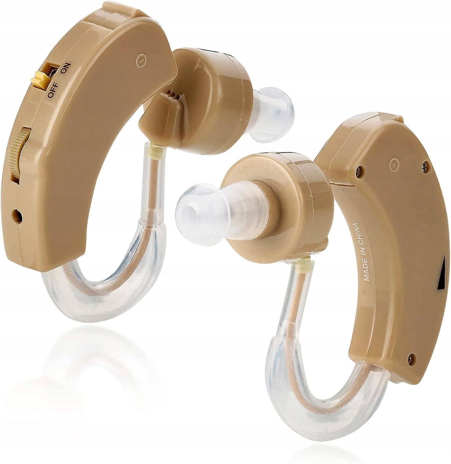 Behind-the-ear sound amplifier Medca BTE MC-113-2 hearing aid 2pcs beige