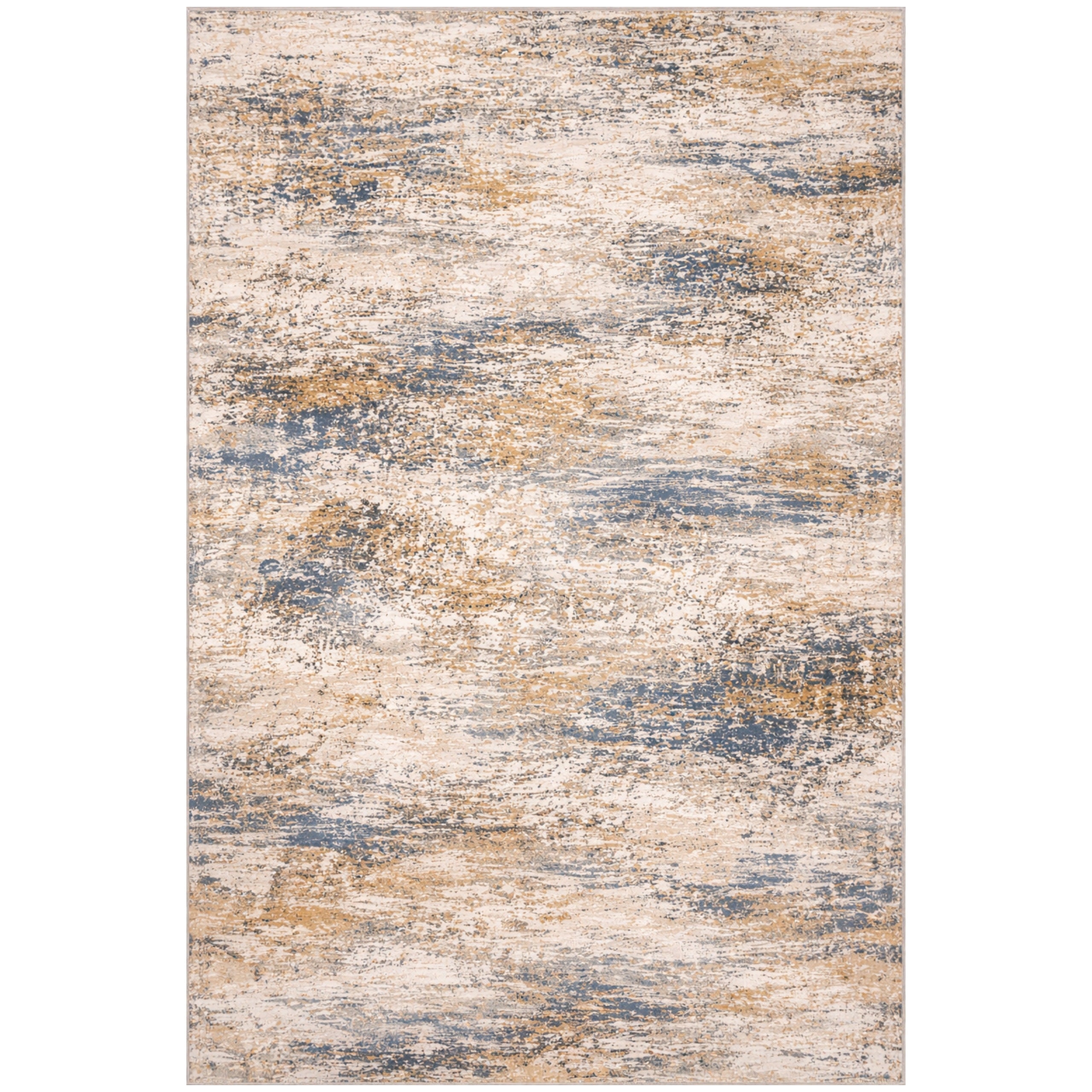 Beige Living Room Rug 160x200 Modern NOVO Marble Non-Slip Soft Packaging status original