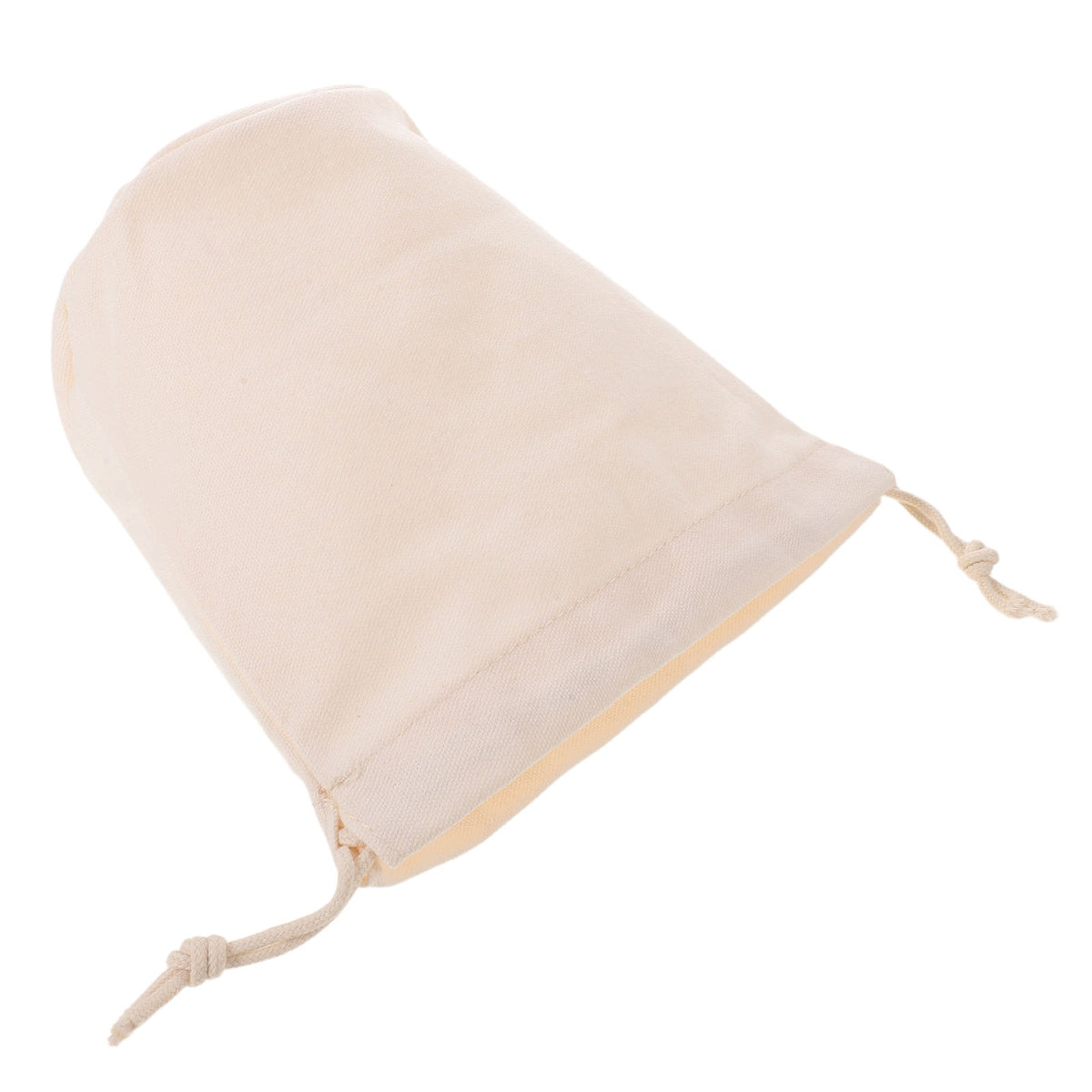Beige Round Drawstring Bag Organizer Insert for Tote and Handbags Color beige