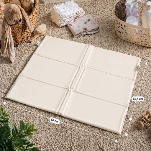 Beige Soft Hiking Changing Table 58x40 cm Folding Baby Mat Packaging status original