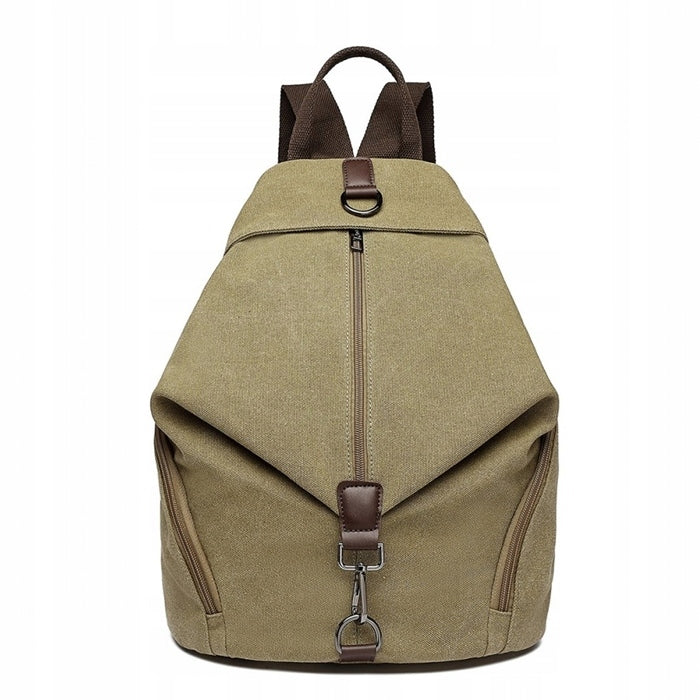 Beige Vintage Women's Canvas Backpack Boho Havani