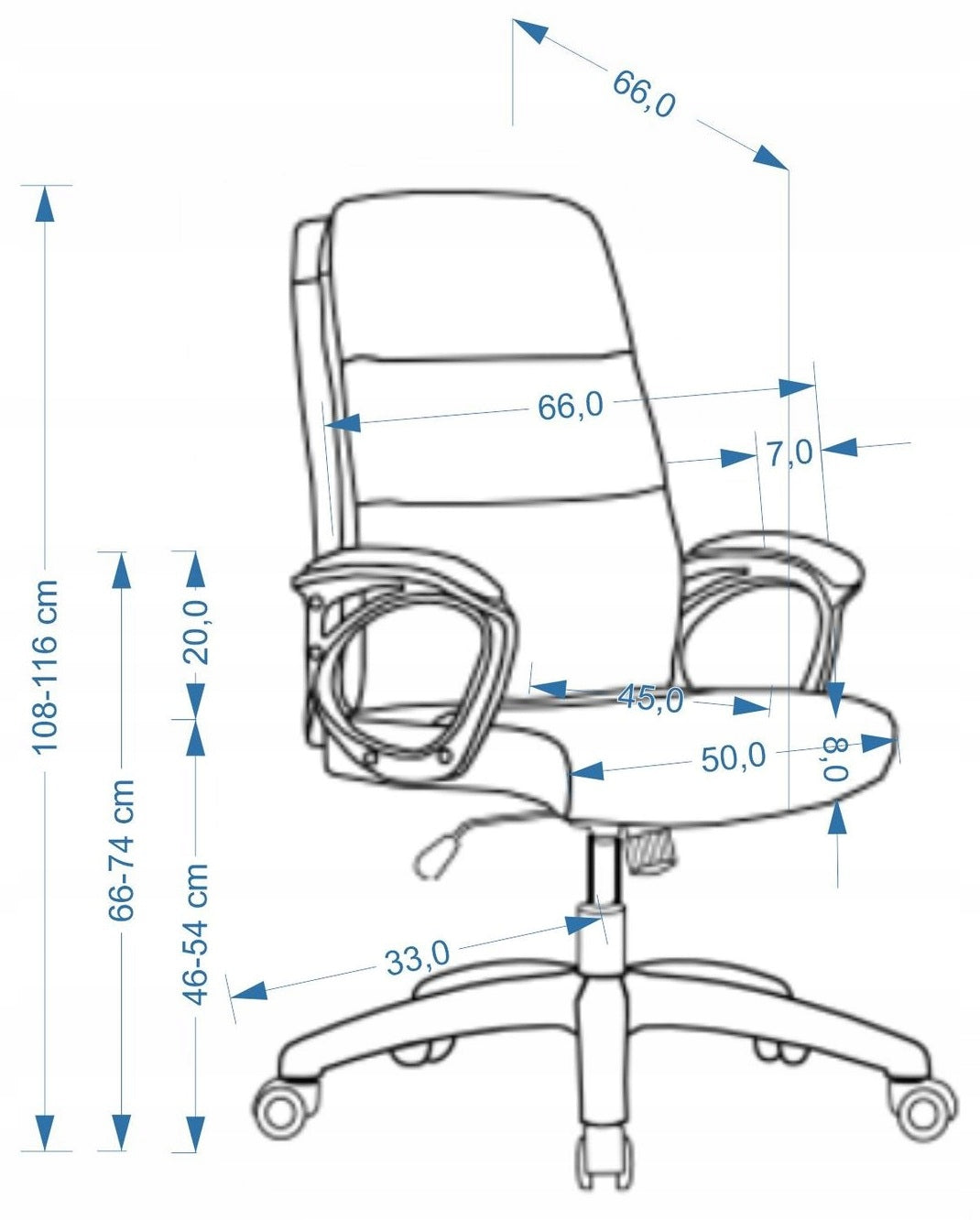 Beige office swivel chair with TILT mechanism 100 kg Valentro Packaging status original