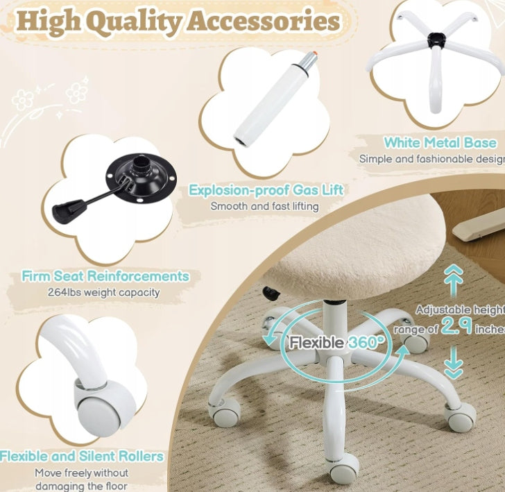 Beige swivel chair Brand Comhoma